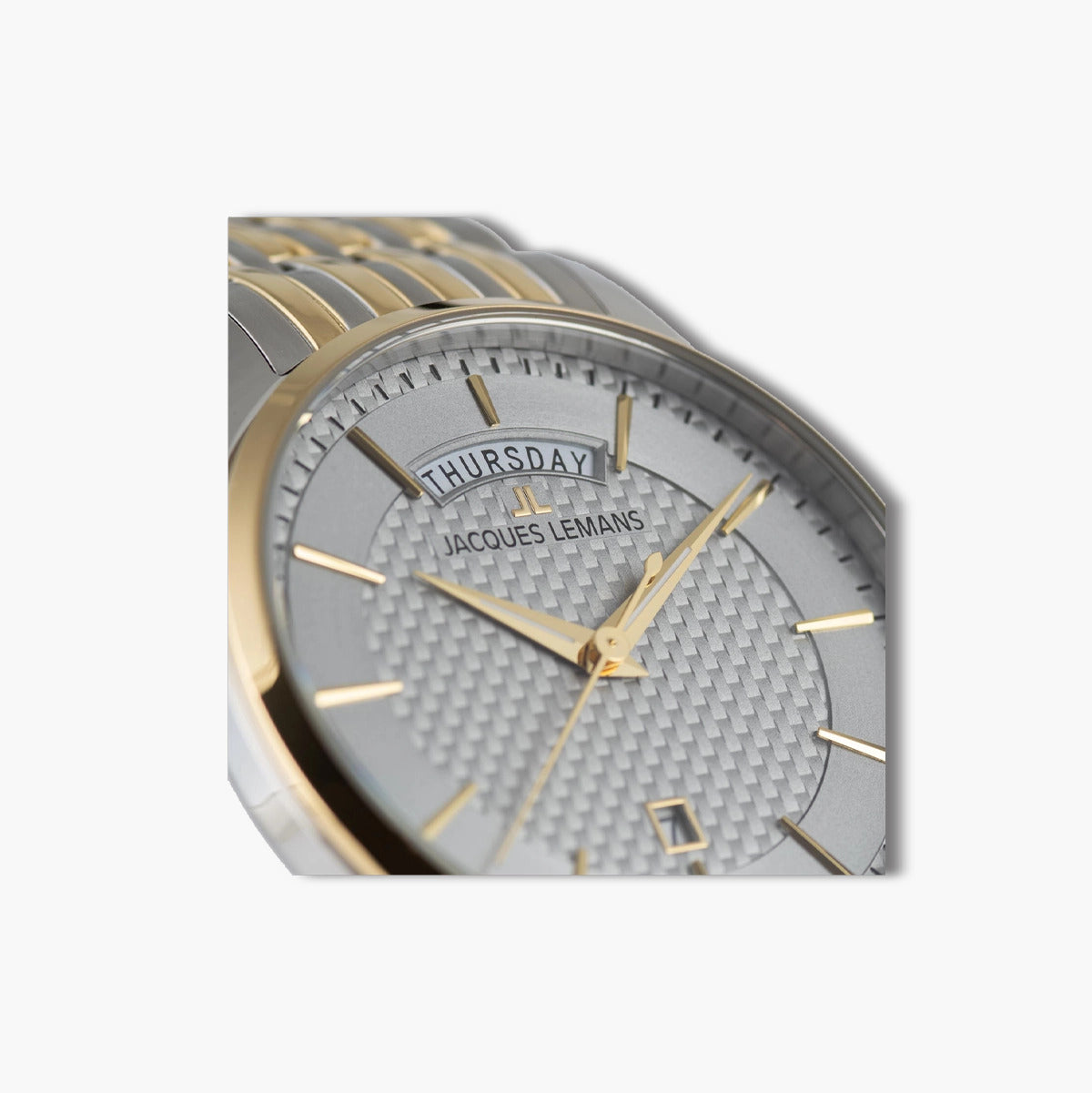Reloj Jacques Lemans London 1-2193J acero bicolor esfera gris