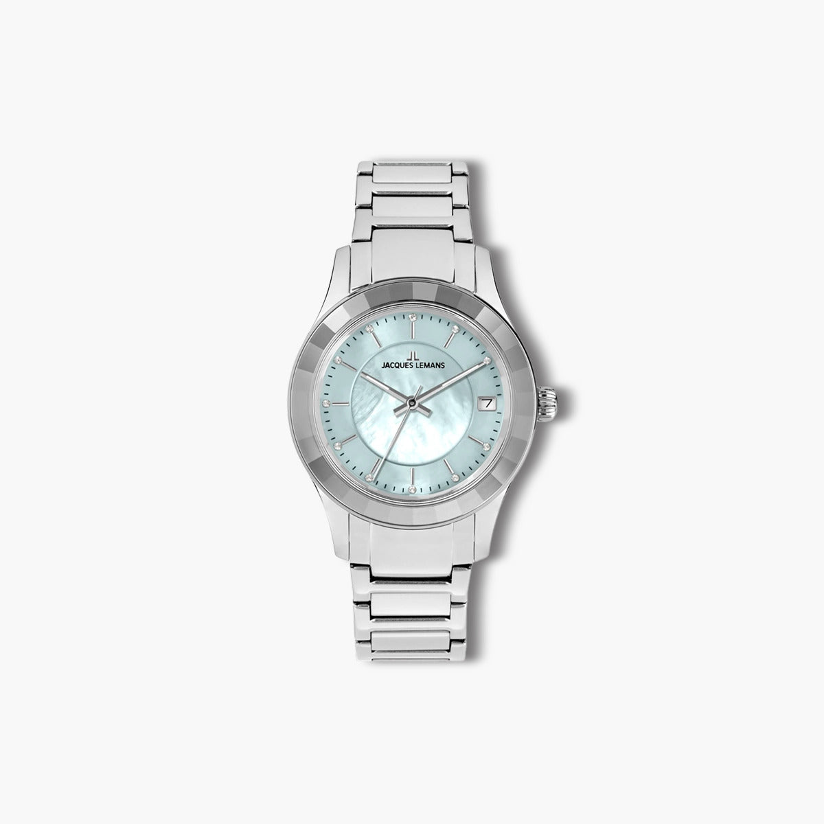 Reloj Jacques Lemans Venice 1-2194C acero esfera nácar y azul