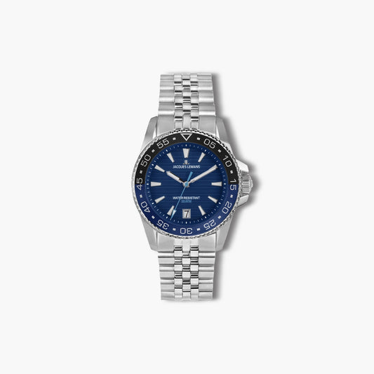 Reloj Jacques Lemans Liverpool 1-2205I acero esfera azul