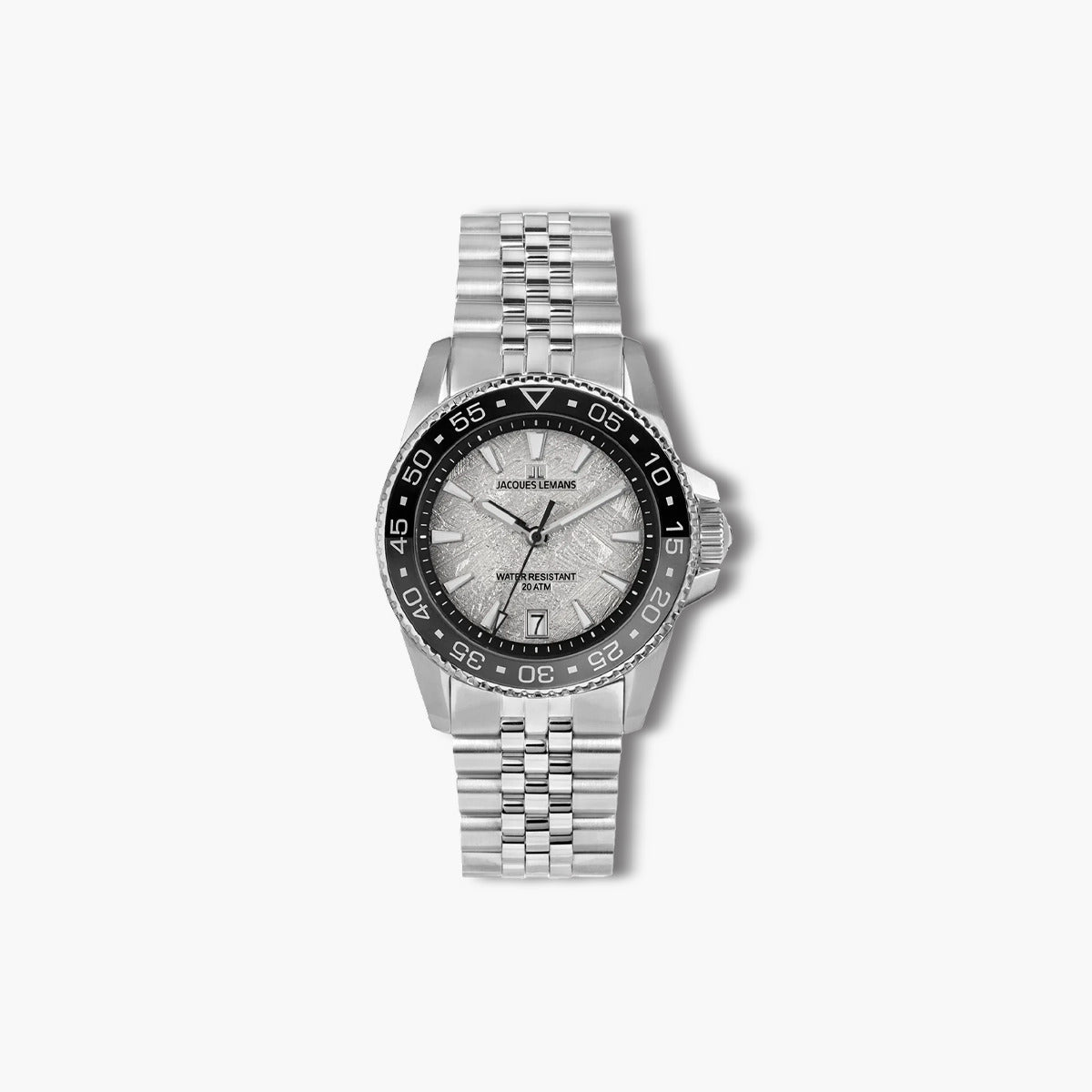 Reloj Jacques Lemans Liverpool 1-2205L acero esfera gris y negra