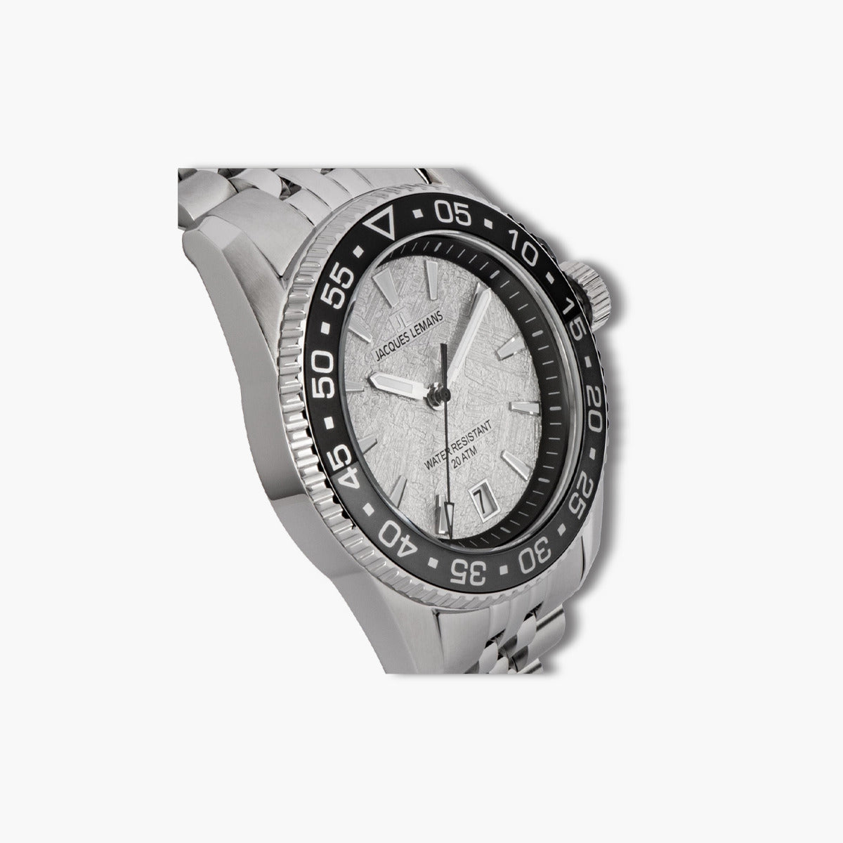 Reloj Jacques Lemans Liverpool 1-2205L acero esfera gris y negra