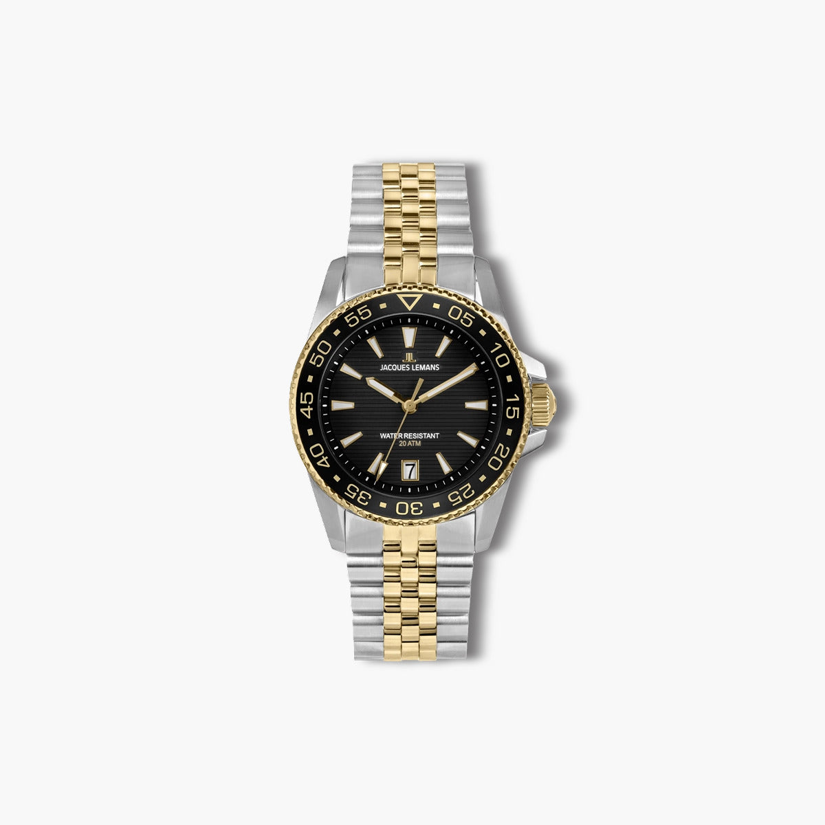 Reloj Jacques Lemans Liverpool 1-2205N acero bicolor esfera negra