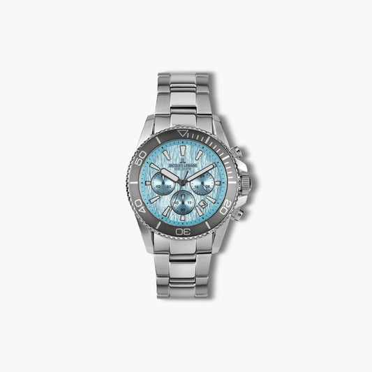 Reloj Jacques Lemans Liverpool 1-2206K cronógrafo acero esfera azul