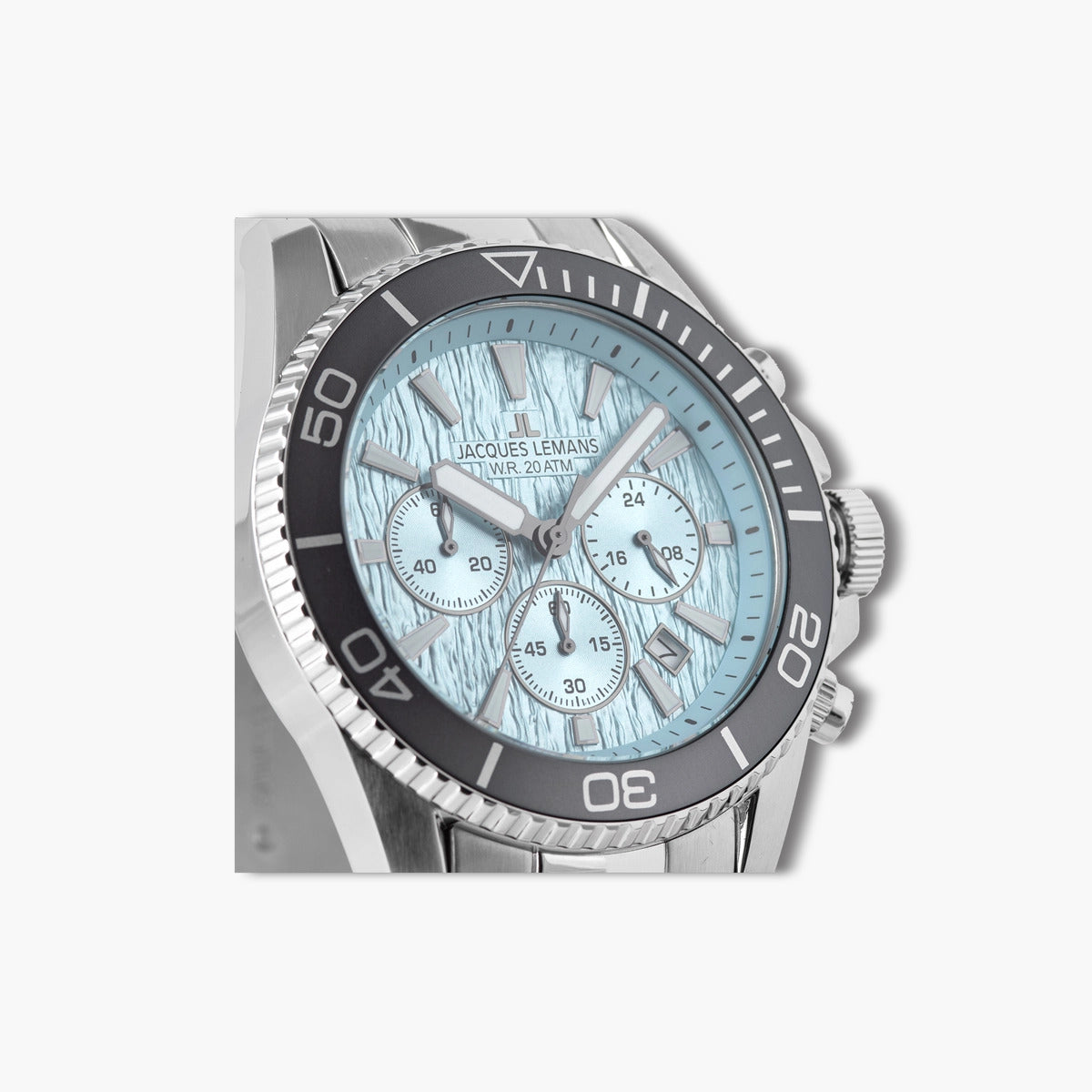 Reloj Jacques Lemans Liverpool 1-2206K cronógrafo acero esfera azul
