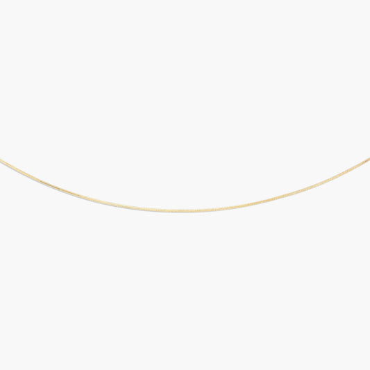 Gargantilla de oro 18K 45 cm cola de topo
