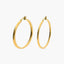 Pendientes de aro cuadrados de oro 18K 30 mm