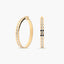 Pendientes de aro de oro bicolor 18K 40 mm MONTE CARLO