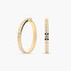 Pendientes de aro de oro bicolor 18K 40 mm MONTE CARLO