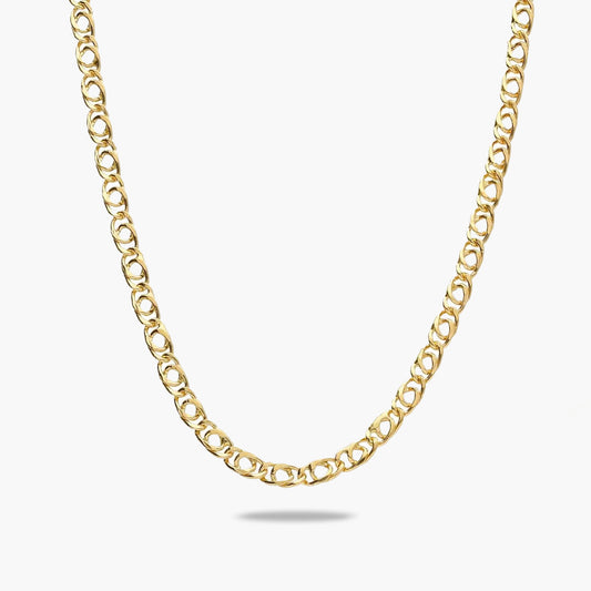 Gargantilla de oro 18K 45 cm malla perdiz