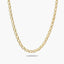 Gargantilla de oro 18K 45 cm malla perdiz