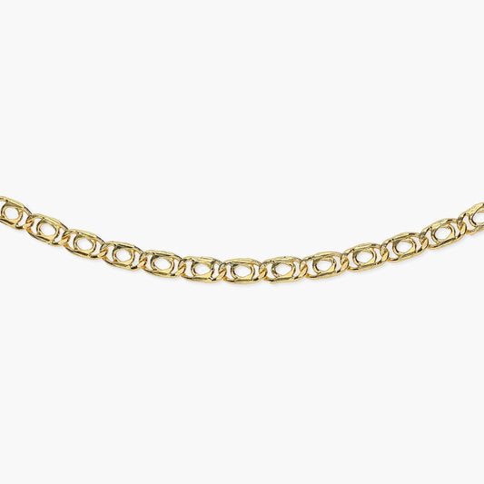 Gargantilla de oro 18K 45 cm malla perdiz