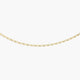 Gargantilla de oro 18K 45 cm malla tigre