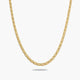 Gargantilla de oro 18K 45 cm malla tigre