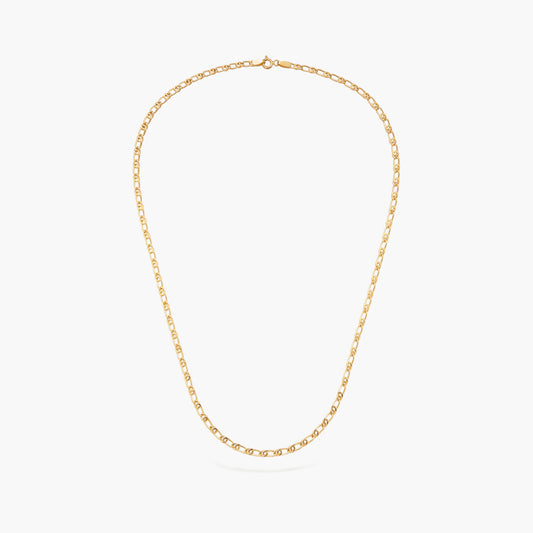 Gargantilla de oro 18K 45 cm malla perdiz