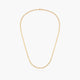 Gargantilla de oro 18K 45 cm malla perdiz
