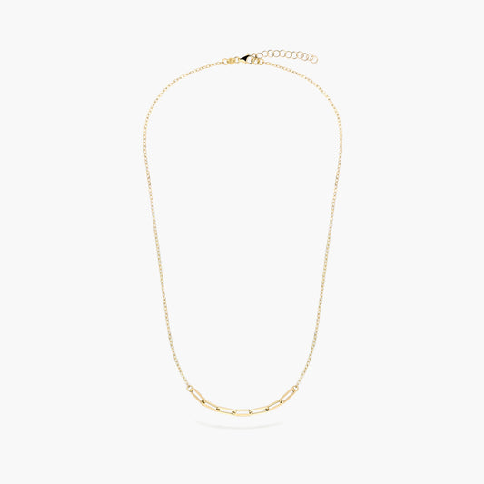 Gargantilla de oro 18K 42-45 cm anillas