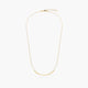 Gargantilla de oro 18K 42-45 cm anillas