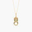 Collar de oro 18K circonita 23 mm LEOPARD