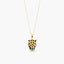 Collar de oro 18K circonitas 18 mm LEOPARD