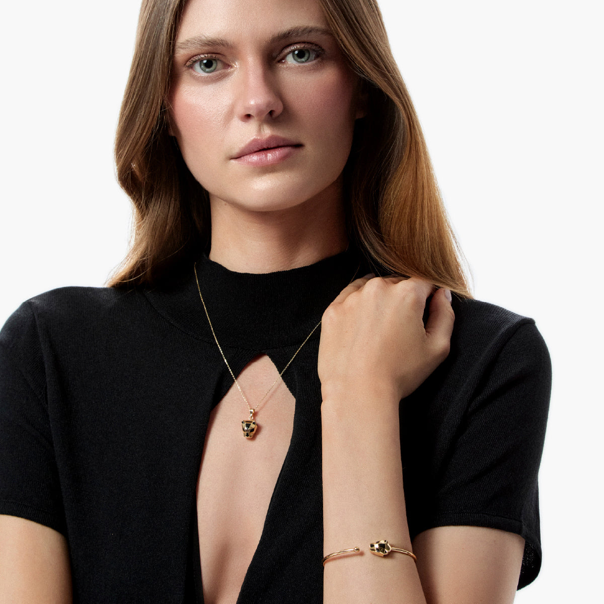 Collar de oro 18K 13 mm LEOPARD
