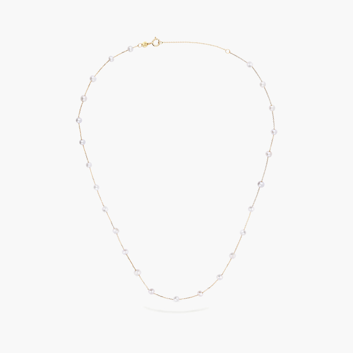Collar de oro 18K perlas 38-42 cm