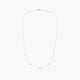Collar de oro 18K circonitas 42-45 cm
