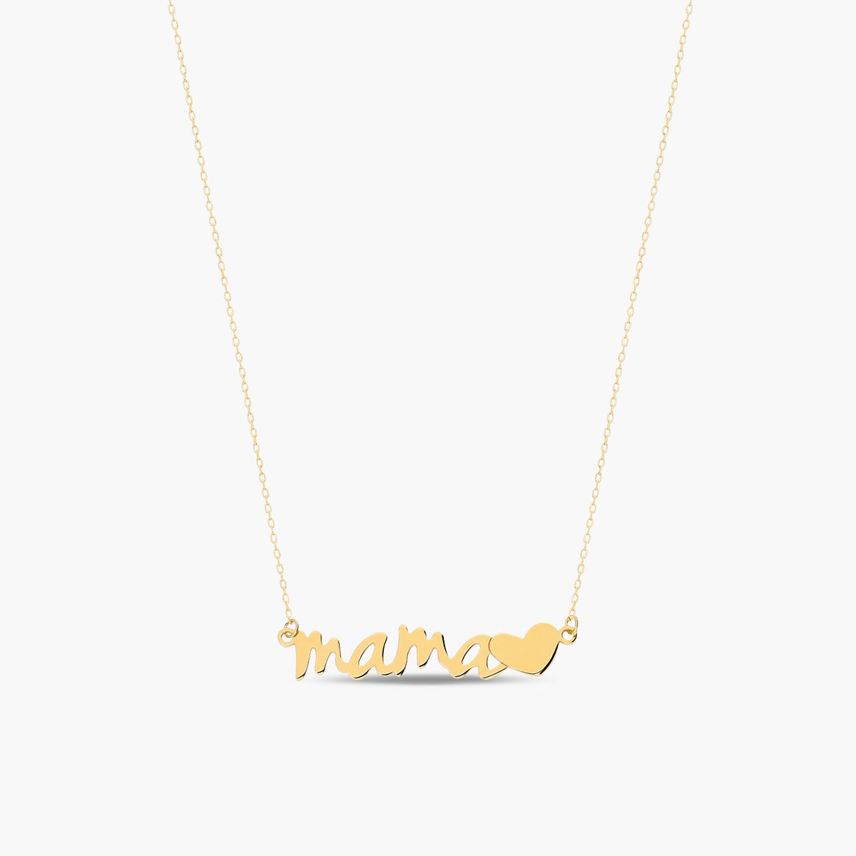 Collar de oro 18K "Mamá" 26 mm