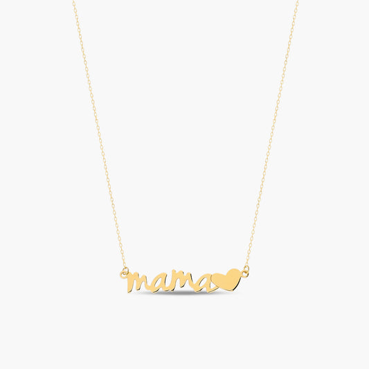 Collar de oro 18K "Mamá" 26 mm