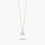 Collar oro 18K circonitas A ABECEDARY