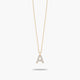 Collar oro 18K circonitas A ABECEDARY