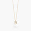 Collar oro 18K circonitas B ABECEDARY