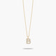 Collar oro 18K circonitas B ABECEDARY