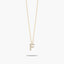 Collar de oro 18K circonitas F ABECEDARY