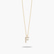 Collar de oro 18K circonitas F ABECEDARY
