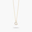Collar de oro 18K circonitas G ABECEDARY