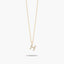 Collar de oro 18K circonitas H ABECEDARY