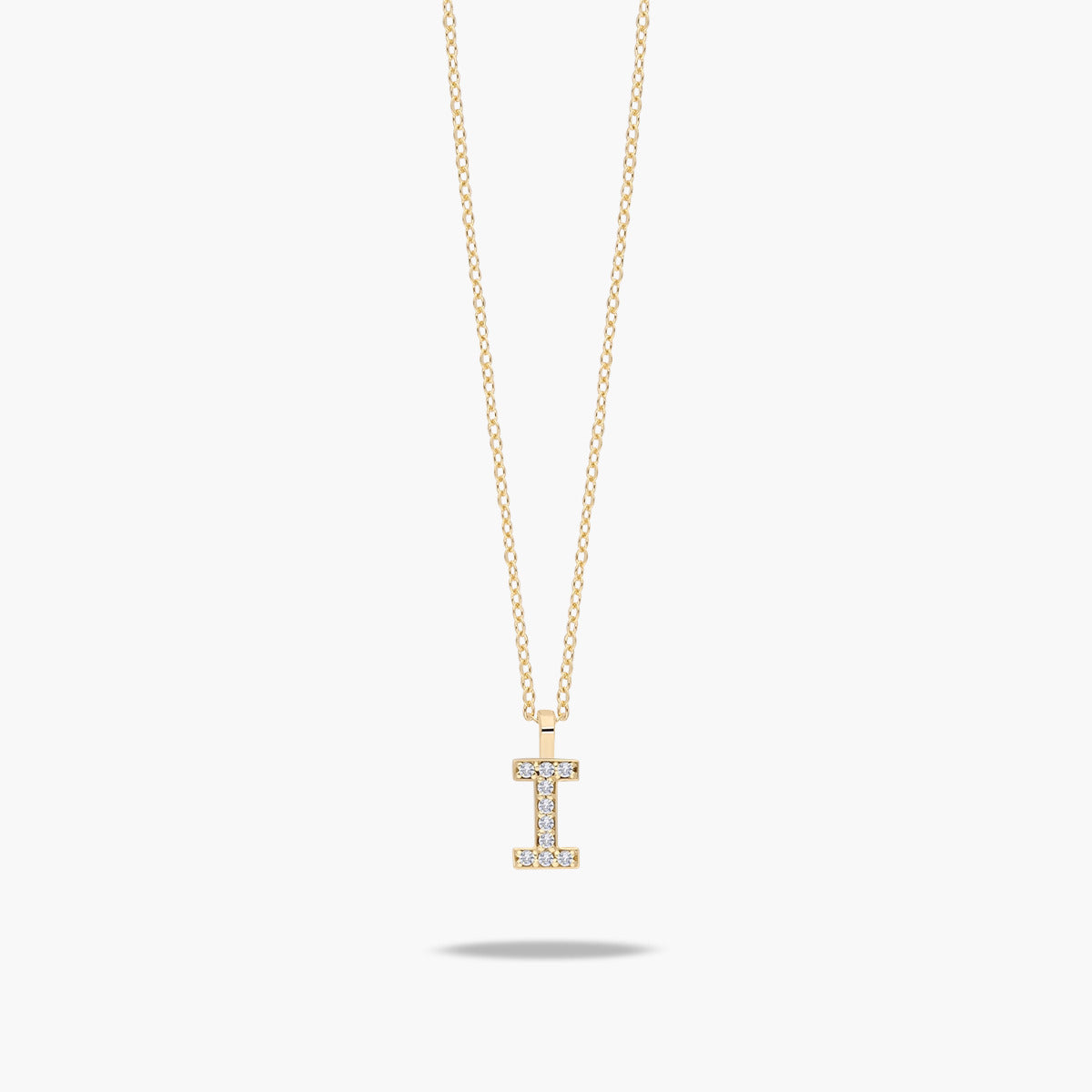 Collar de oro 18K circonitas I ABECEDARY