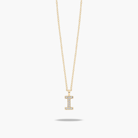 Collar de oro 18K circonitas I ABECEDARY