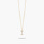 Collar de oro 18K circonitas I ABECEDARY