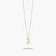 Collar de oro 18K circonitas J ABECEDARY