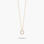 Collar de oro 18K circonitas O ABECEDARY
