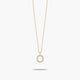 Collar de oro 18K circonitas O ABECEDARY