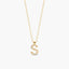 Collar de oro 18K circonitas S ABECEDARY