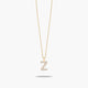 Collar de oro 18K circonitas Z ABECEDARY