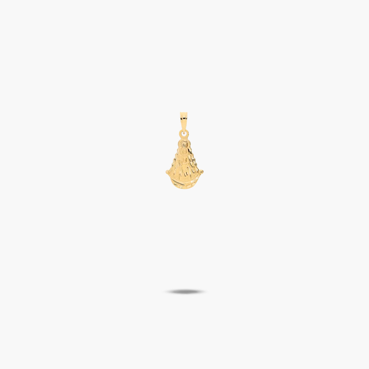 Medalla Virgen del Rocío de oro 18K 13 mm