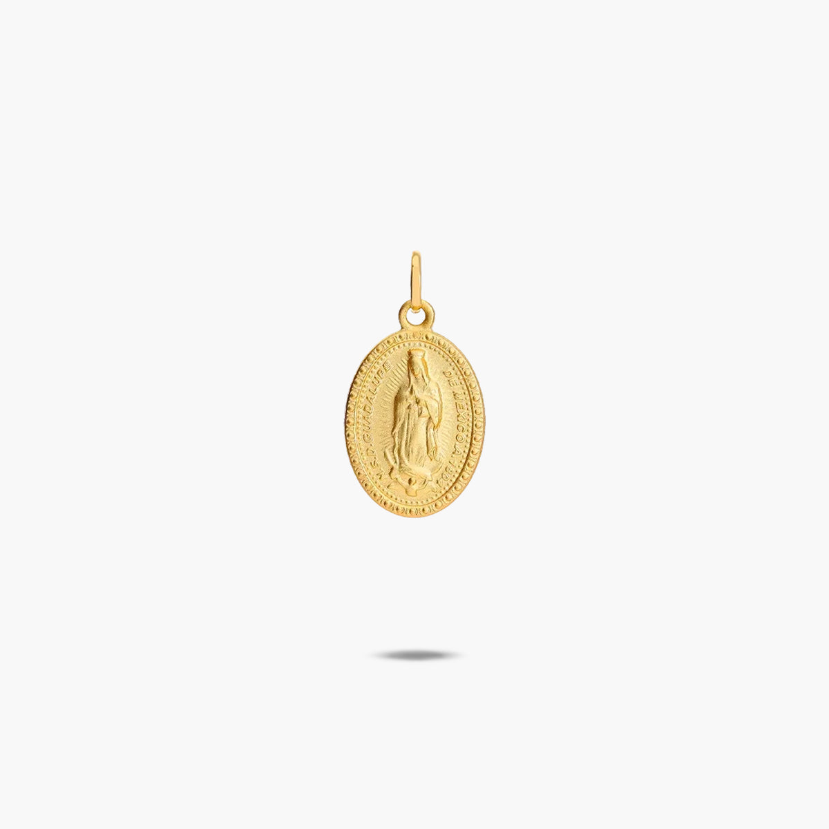 Medalla Virgen de Guadalupe México de oro 18K 18 mm