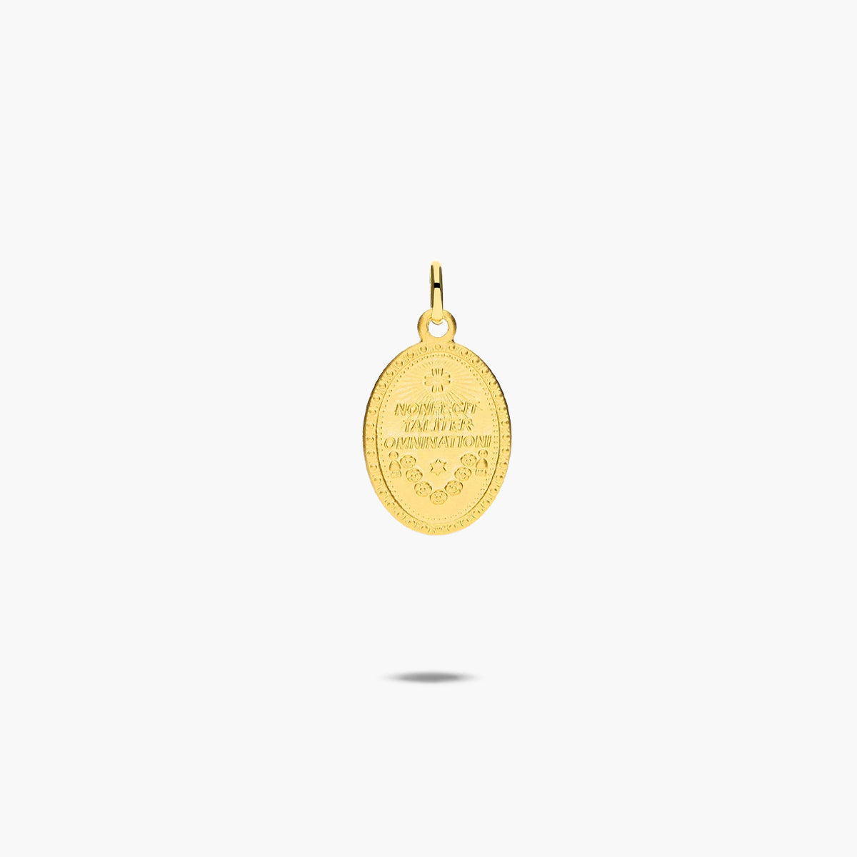 Medalla Virgen de Guadalupe México de oro 18K 18 mm