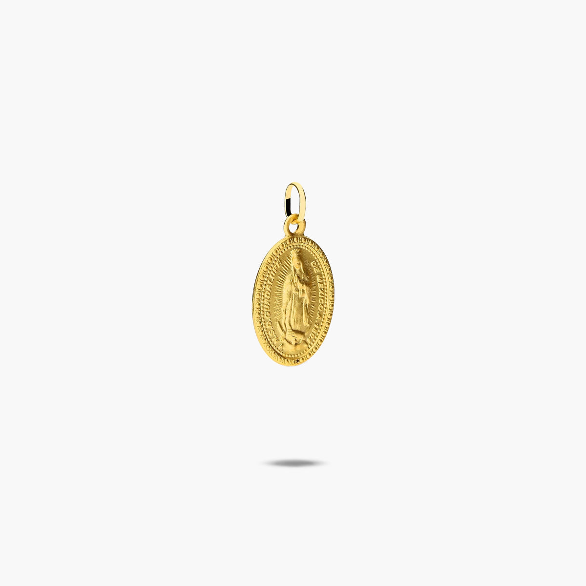 Medalla Virgen de Guadalupe México de oro 18K 18 mm
