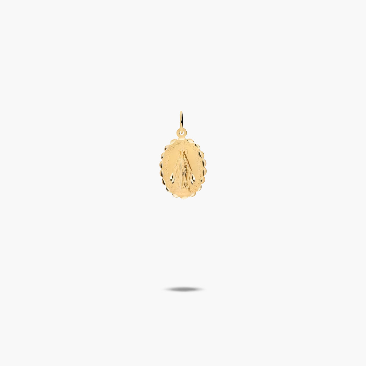 Medalla Virgen La Milagrosa de oro 18K 12 mm