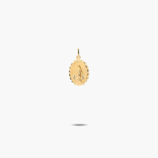 Medalla Virgen La Milagrosa de oro 18K 12 mm